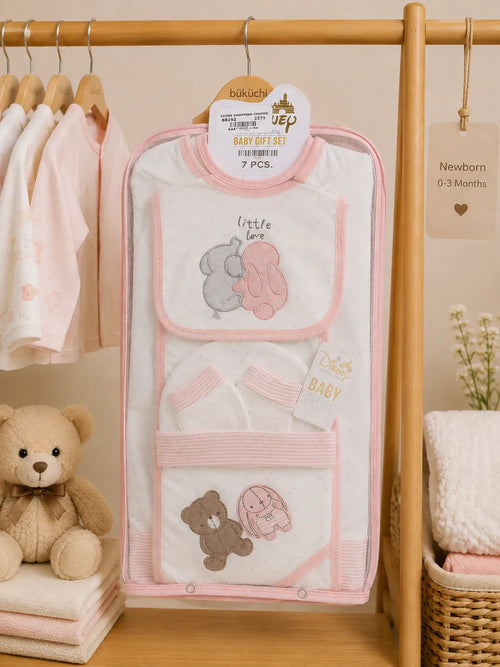 Disney Newborn 7 Pcs Baby Starter Gift Set